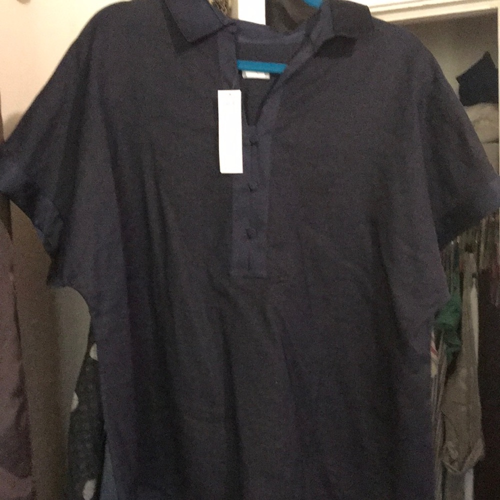 Linen popover top from Chicos